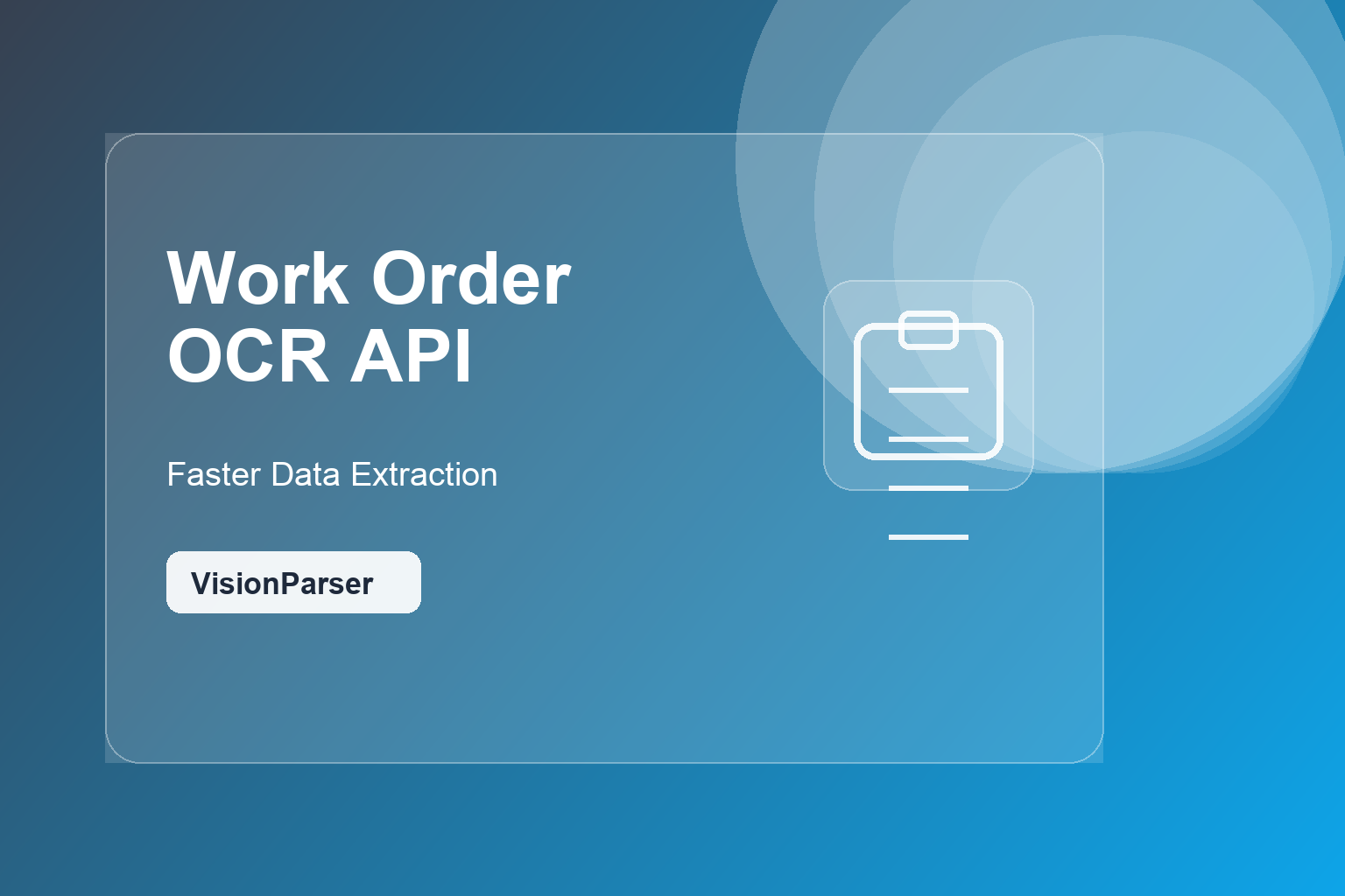 Work Order OCR API for Faster Data Extraction